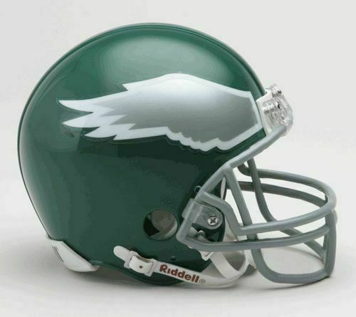 Philadelphia Eagles Throwback 1974-1995 74-95 Riddell Football Mini Helmet New - 757 Sports Collectibles