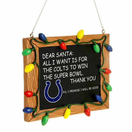 Forever Collectibles - NFL - Chalkboard Sign Christmas Ornament - Pick Your Team