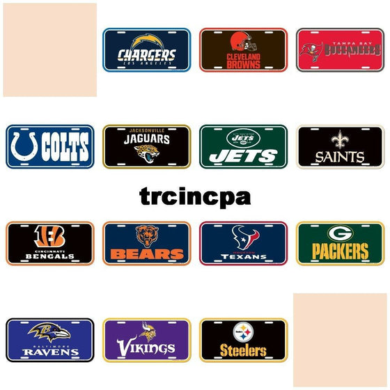 Wincraft - NFL - Plastic License Plate - Pick Your Team - FREE SHIP