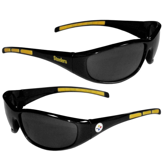 Pittsburgh Steelers Wrap Sunglasses UV Protective 400 - 757 Sports Collectibles