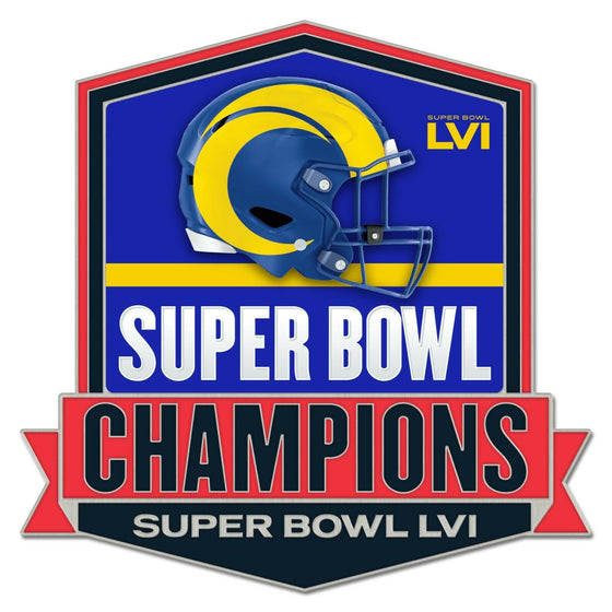 Super Bowl 56 LVI Champions Los Angeles Rams Lapel Pin - 757 Sports Collectibles