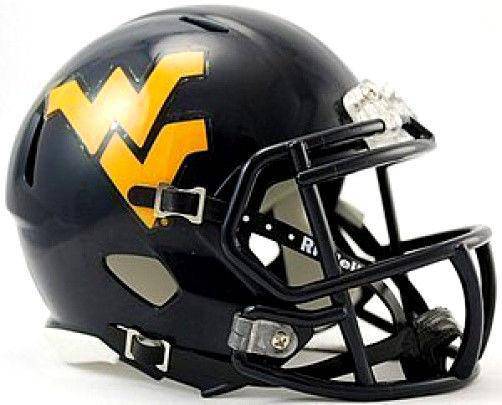 West Virginia Mountaineers Speed Mini Helmet - 757 Sports Collectibles
