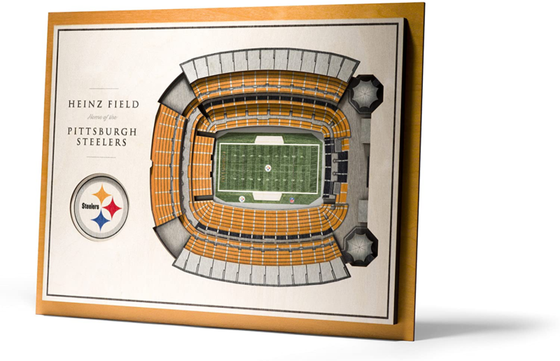 Pittsburgh Steelers 5-Layer 17" x 13" StadiumViews 3D Wood Wall Art