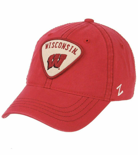 Wisconsin Badgers Hat Cap Washed Cotton Adjustable Strap Dad Hat NWT