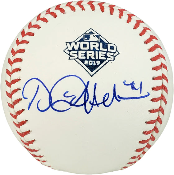 DANIEL HUDSON AUTOGRAPHED SIGNED 2019 WS MLB BASEBALL NATIONALS BECKETT 179015 - 757 Sports Collectibles