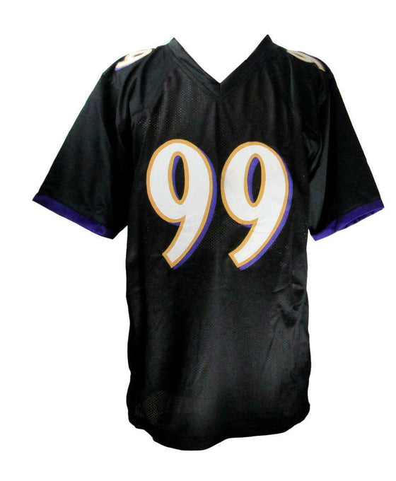 Baltimore Ravens Odafe Oweh Signed Autographed Black Custom Football Jersey JSA - 757 Sports Collectibles