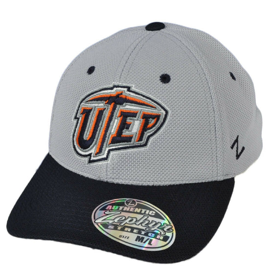 NCAA Zephyr Texas El Paso Miners Utep Flex Fit Medium Large Hat Cap Curved Bill