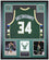 Milwaukee Bucks Giannis Antetokounmpo Signed Auto Framed Green Jersey Beckett COA - 757 Sports Collectibles