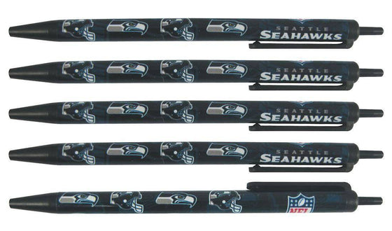 Seattle Seahawks 5-Pack Click Pens - 757 Sports Collectibles