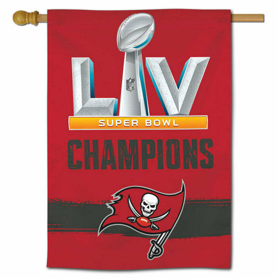 Tampa Bay Buccaneers Champions 2021 Super Bowl LV House Banner Flag