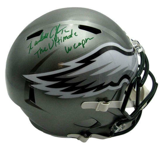 Randall Cunningham Philadelphia Eagles Signed Inscribed 'The Ultimate Weapon' Full Size Flash Replica Helmet JSA - 757 Sports Collectibles