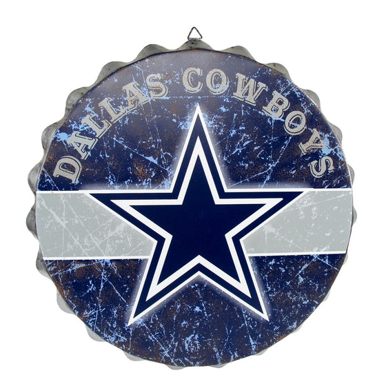 NFL Metal Distressed Bottle Cap Wall Sign-Pick Your Team- Free Shipping