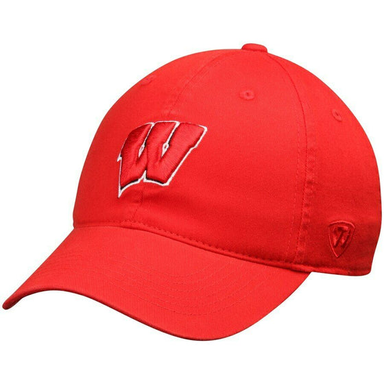 Wisconsin Badgers Hat Cap Cotton Relaxed One Fit Flex M/L Classic Dad Hat NWT