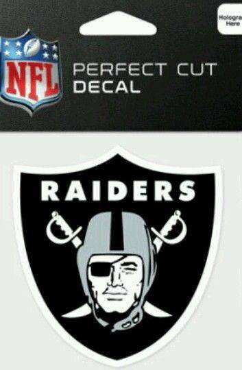 Oakland Raiders Perfect Cut 4x4 Diecut Decal - 757 Sports Collectibles