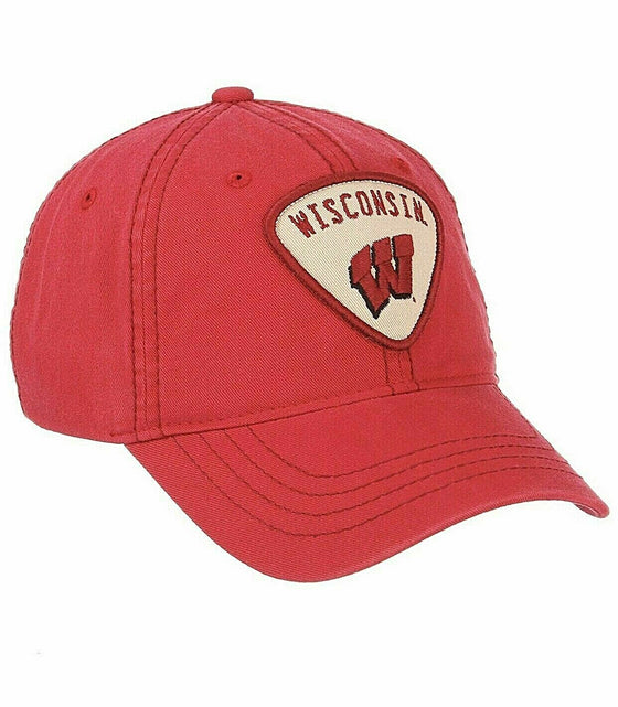 Wisconsin Badgers Hat Cap Washed Cotton Adjustable Strap Dad Hat NWT - 757 Sports Collectibles