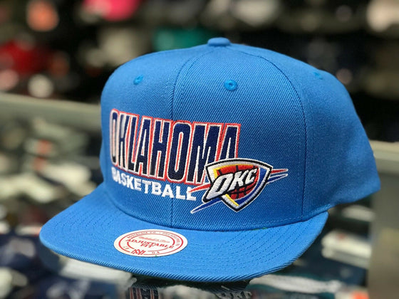 Oklahoma City Thunder SCORE KEEPER Snapback Mitchell & Ness NBA Adjustable Hat