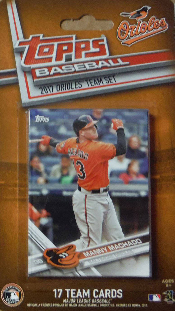 Baltimore Orioles 2017 Topps Factory Sealed Team Set Manny Machado Jones Davis - 757 Sports Collectibles