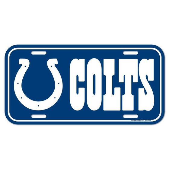 Wincraft - NFL - Plastic License Plate - Pick Your Team - FREE SHIP (Indianapolis Colts)