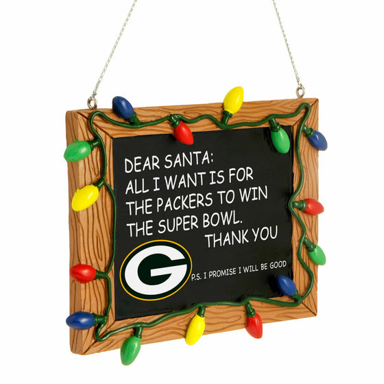 Forever Collectibles - NFL - Chalkboard Sign Christmas Ornament - Pick Your Team