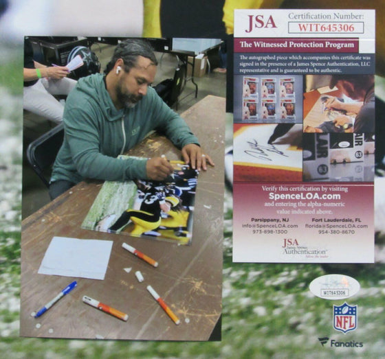 Troy Polamalu HOF Steelers Signed/Auto 16x20 Fanatics Photo JSA Wit 161846 - 757 Sports Collectibles