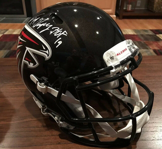 Tony Gonzalez Autographed Atlanta Falcons Authentic Speed Helmet HOF 19 Beckett