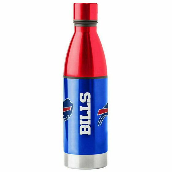 Buffalo Bills 25 oz Stainless Steel Water Bottle NFL Boelter Hot / Cold - 757 Sports Collectibles