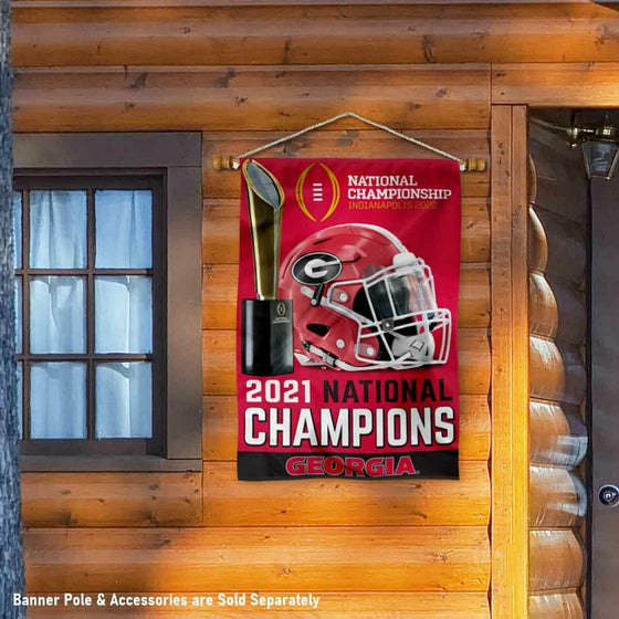 Georgia Bulldogs College Football 2021 National Champions House Flag - 757 Sports Collectibles