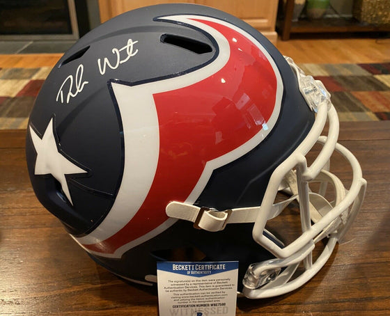 DeShaun Watson Signed Houston Texans Full Size AMP Helmet Beckett & GTSM #5