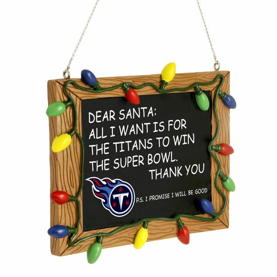 Forever Collectibles - NFL - Chalkboard Sign Christmas Ornament - Pick Your Team