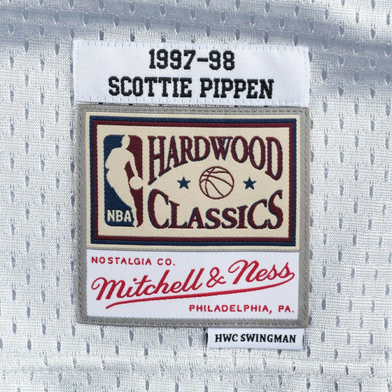 Mitchell & Ness Platinum NBA Jersey Chicago Bulls #33 Pippen Silver Collection