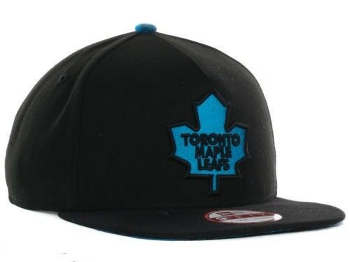 Toronto Maple Leafs New Era 9Fifty Pop Unda NHL Hockey Black Adjustable Cap Hat - 757 Sports Collectibles