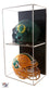 ACRYLIC WALL MOUNT FOOTBALL Double Mini Helmet DISPLAY CASE UV HOLDER A