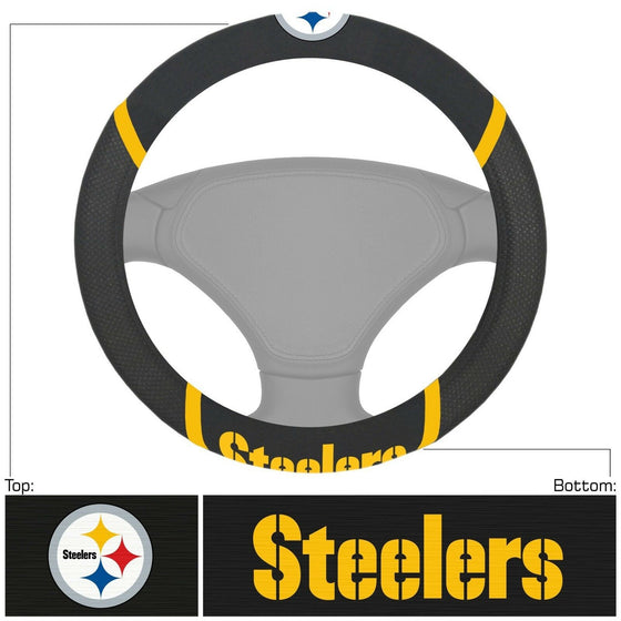 Steering wheel cover - Steelers