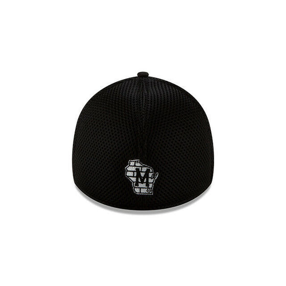 Milwaukee Brewers New Era "Black- White Neo" 39THIRTY Flex Hat - Black/White - 757 Sports Collectibles