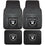 NFL Las Vegas Raiders 9 pc Car Truck Front Back All Weather Floor Mats Seat Covers - 757 Sports Collectibles