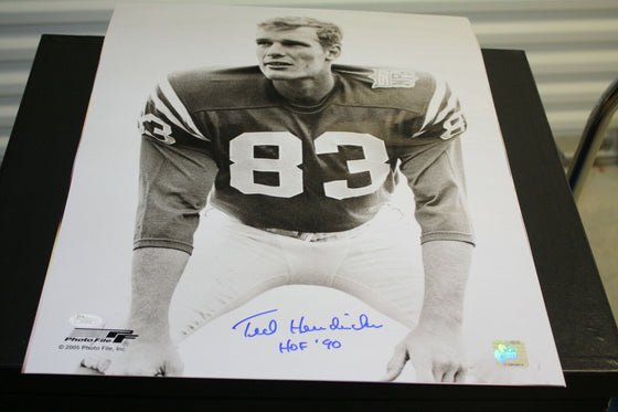 BALTIMORE COLTS TED HENDRICKS SIGNED 16X20 PHOTO HOF 1990 SB V CHAMPS JSA