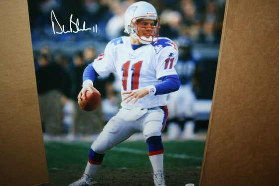 NEW ENGLAND PATRIOTS DREW BLEDSOE #11 SIGNED AUTO 16X20 PHOTO JSA WITNESS AWAY