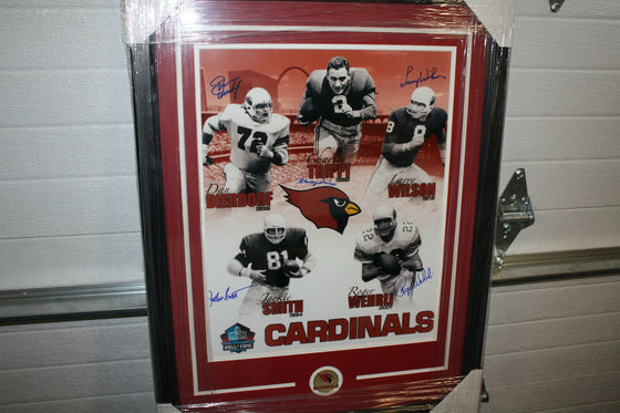 ST LOUIS CARDINALS HOF SIGNED 16X20 PHOTO FRAMED WISON, SMITH, DEIRDORF,TRIPPI