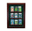 9 Graded Baseball Card Cabinet Style Display Case Hinged Door Glass Suede MLB - 757 Sports Collectibles