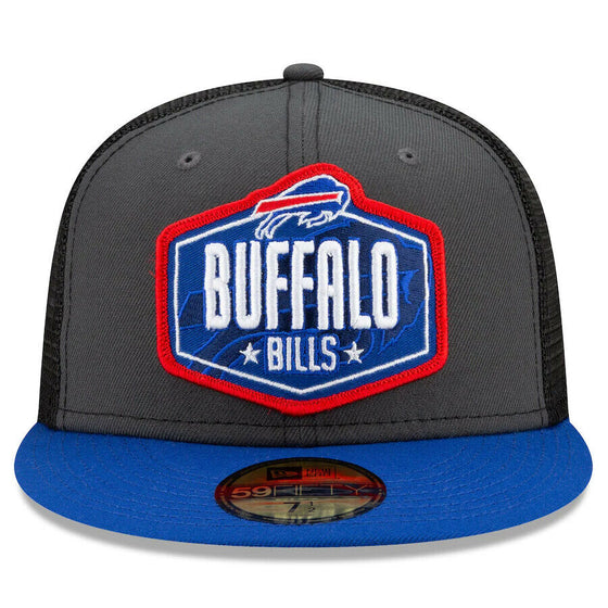 Buffalo Bills New Era NFL 2021 "Draft" 59FIFTY Fitted Hat-Gray/Blue - 757 Sports Collectibles