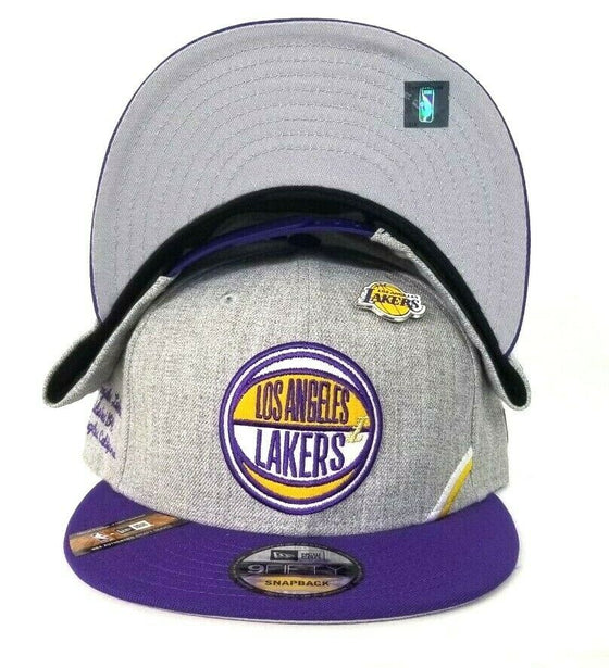 2019 NBA Draft Heather Gray Los Angeles Lakeres Pin 9Fifty Snapback Hat