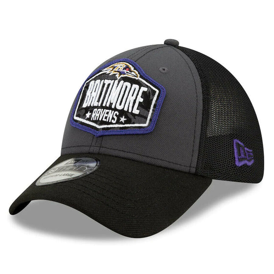 Baltimore Ravens New Era 2021 NFL Draft Trucker 39THIRTY Flex Hat-Gray/Black - 757 Sports Collectibles