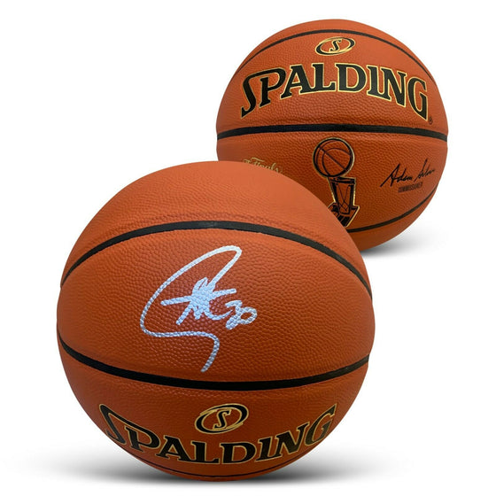 Stephen Curry Autographed NBA Finals Signed Full Size Basketball Beckett COA - 757 Sports Collectibles