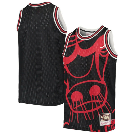 Chicago Bulls NBA Mitchell & Ness Big Face Jersey - Black