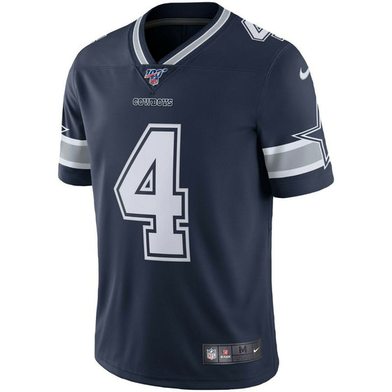 Dak Prescott Dallas Cowboys Nike 100th Season Vapor Limited Jersey - Navy