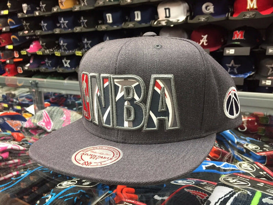 Washington Wizards REFLECTIVE INSIDER Snapback Mitchell & Ness Gray NBA Hat