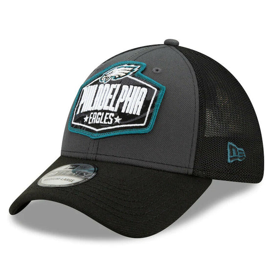 Philadelphia Eagles New Era 2021 NFL Draft Trucker 39THIRTY Flex Hat-Gray/Black - 757 Sports Collectibles