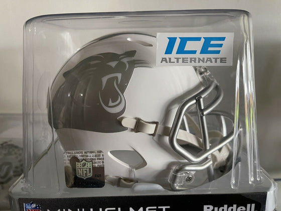 CAROLINA PANTHERS RIDDELL ICE ALTERNATE MINI HELMET IN ORIGINAL BOX NEW - 757 Sports Collectibles