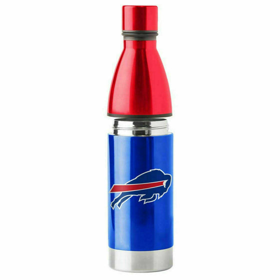 Buffalo Bills 25 oz Stainless Steel Water Bottle NFL Boelter Hot / Cold - 757 Sports Collectibles