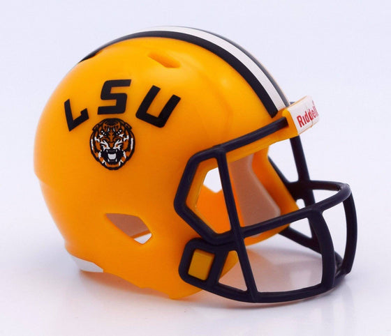 NCAA Louisiana State LSU Tigers Pocket Pro Mini Micro Speed Helmet - 757 Sports Collectibles